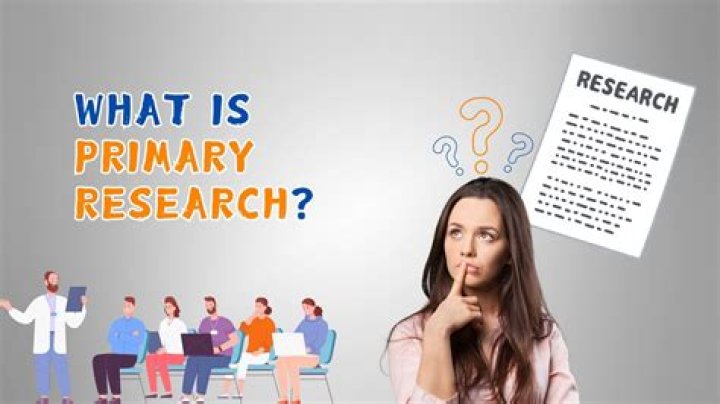 What is meant by primary research?