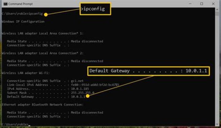 What is my local default gateway?
