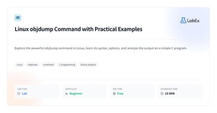 What is objdump used for?