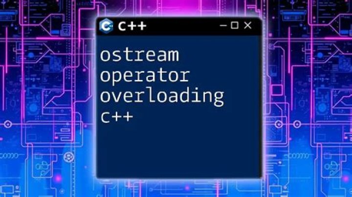 What is Ostream operator in C++?