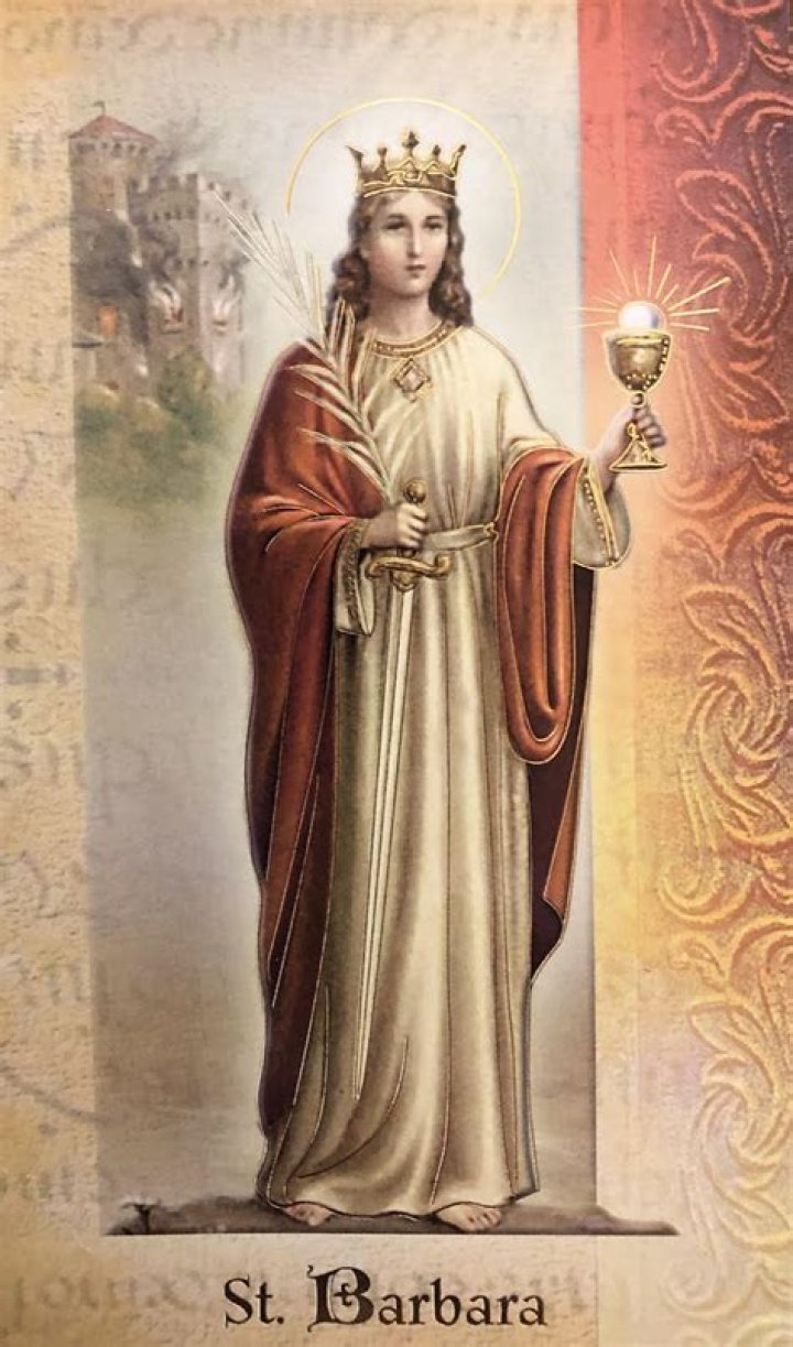 What is Santa Barbara the patron saint of?
