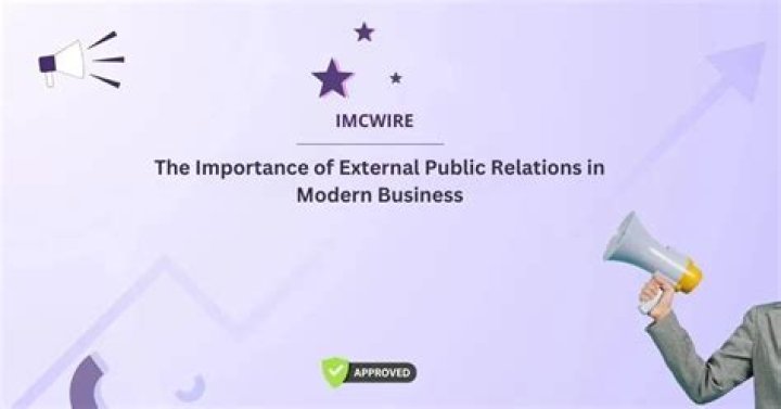 What is the advantage for having external public relations?