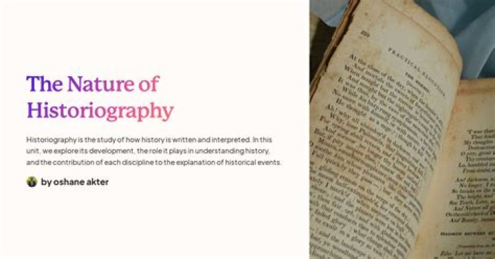 What is the best definition of historiography?