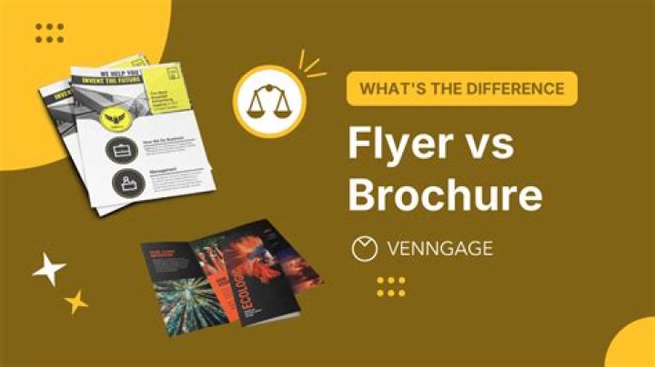 What is the difference between brochure and brochure?
