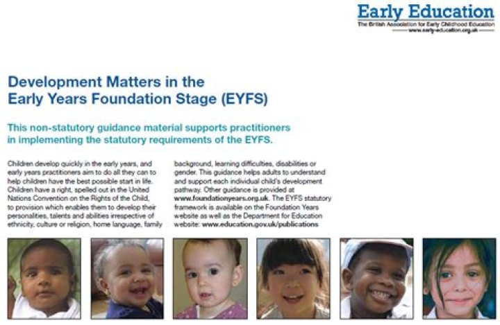 What is the difference between Eyfs and development matters?