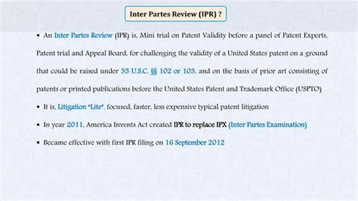 What is the difference between inter partes review and post grant review?