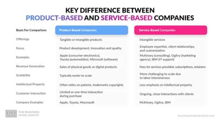 What is the difference between IT products and IT services companies?