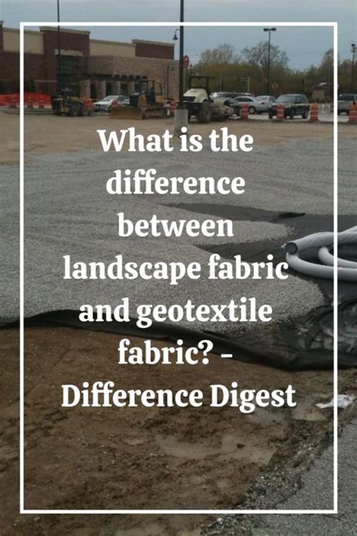 What is the difference between landscape fabric and geotextile fabric?