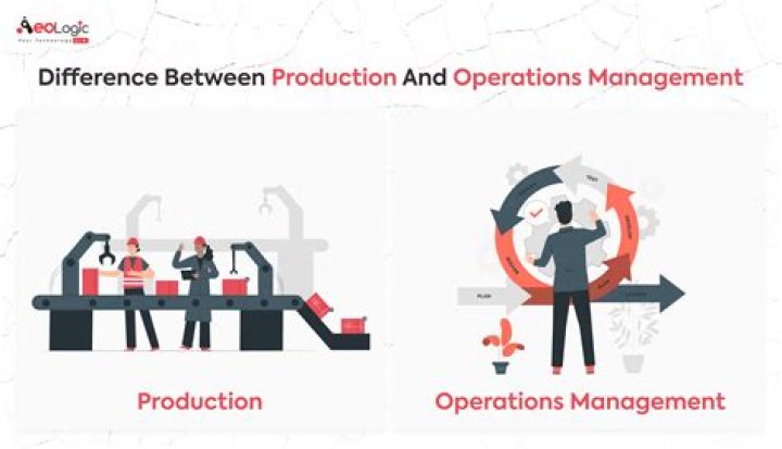 What is the difference between operation management and production management?
