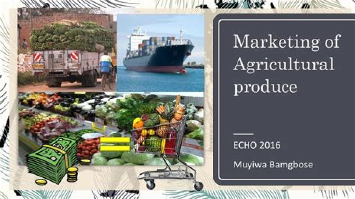 What is the difference in marketing of agricultural and manufactured goods?