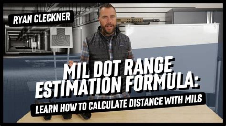What is the distance between MIL dots?