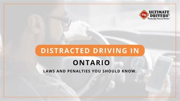 What is the fine for distracted driving in Ontario 2020?