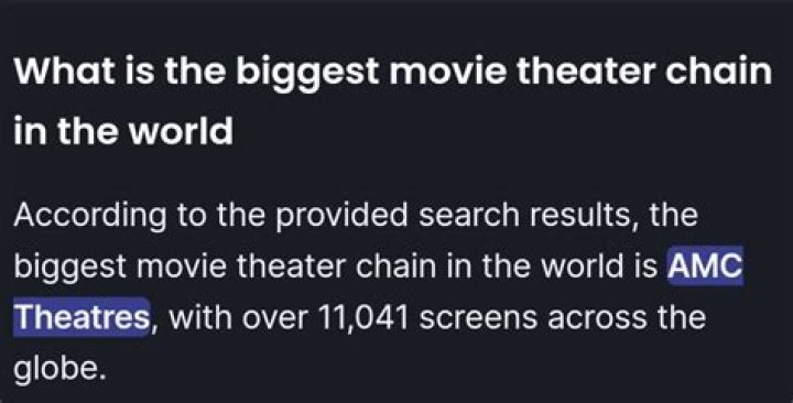 What is the most popular movie theater chain?