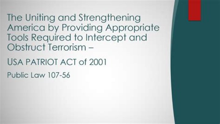 What is the Patriot Act mortgage?