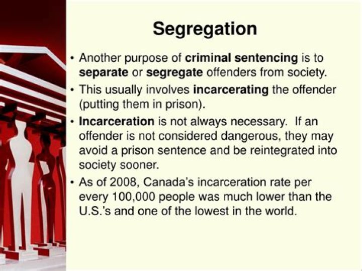 What is the purpose of incarcerating criminal?