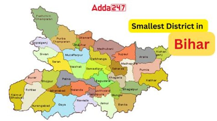 What is the smallest district in Bihar?