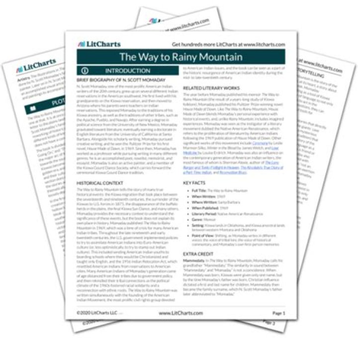What is The Way to Rainy Mountain summary?