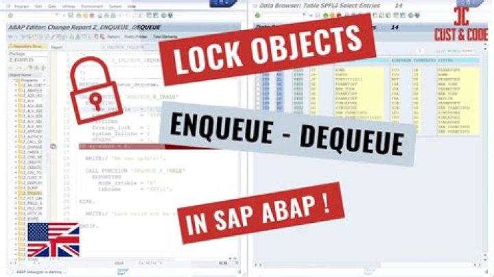 What is write lock in SAP ABAP?