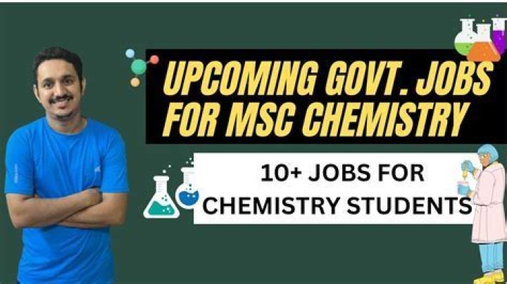 What jobs can students of chemistry obtain?