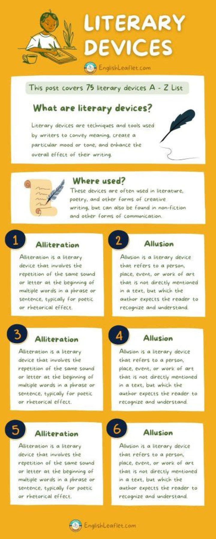 What literary devices are used in And Then There Were None?