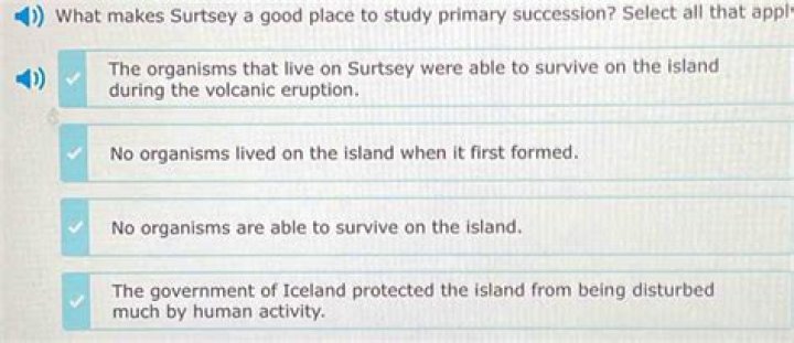 What makes Surtsey a good place to study primary succession?