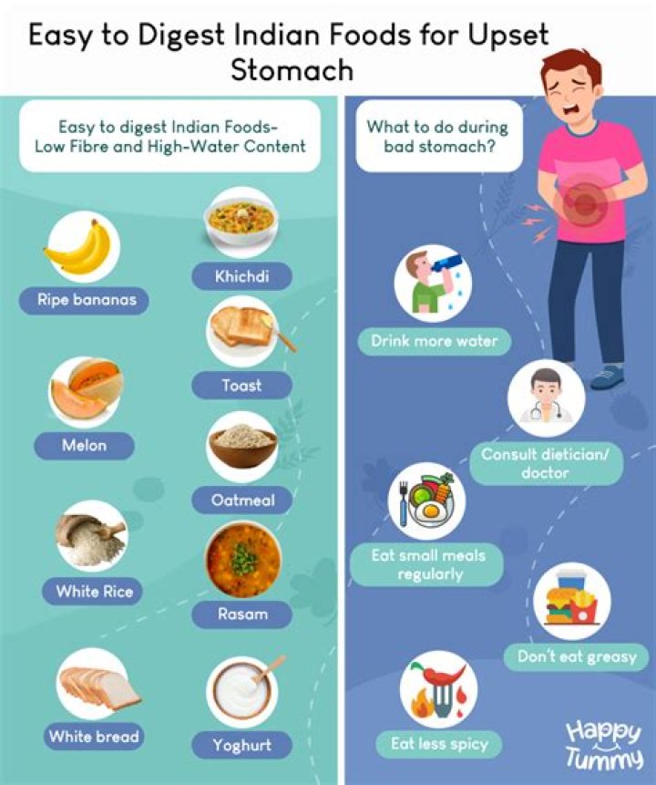 What should you eat if you have an upset stomach?