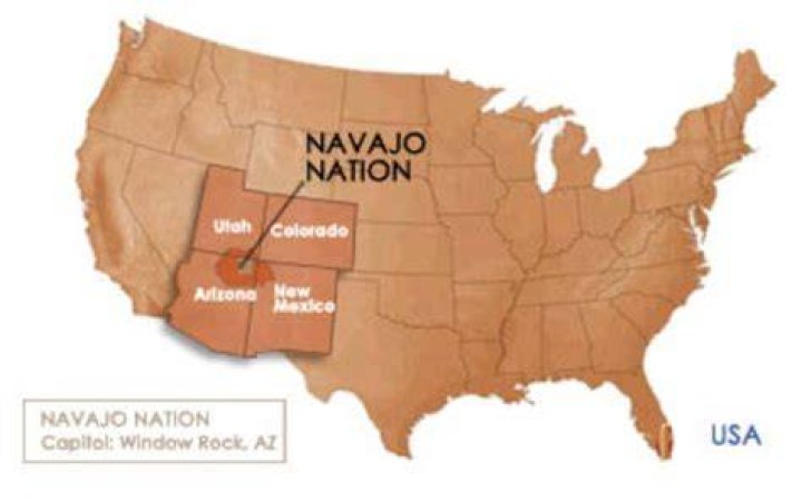 What type of land did the Navajo live on?