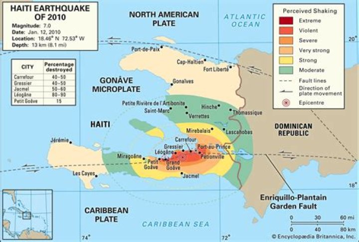 What was the magnitude of Haiti earthquake in 2010?