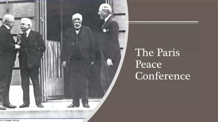 What was the result of the Paris Peace Conference?