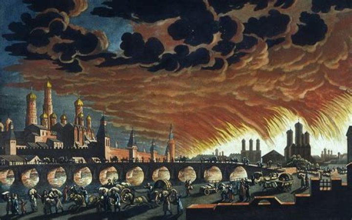 What was the scorched earth policy of Russia ordered by Stalin?