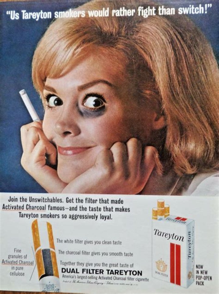 When did cigarette ads stop on TV?