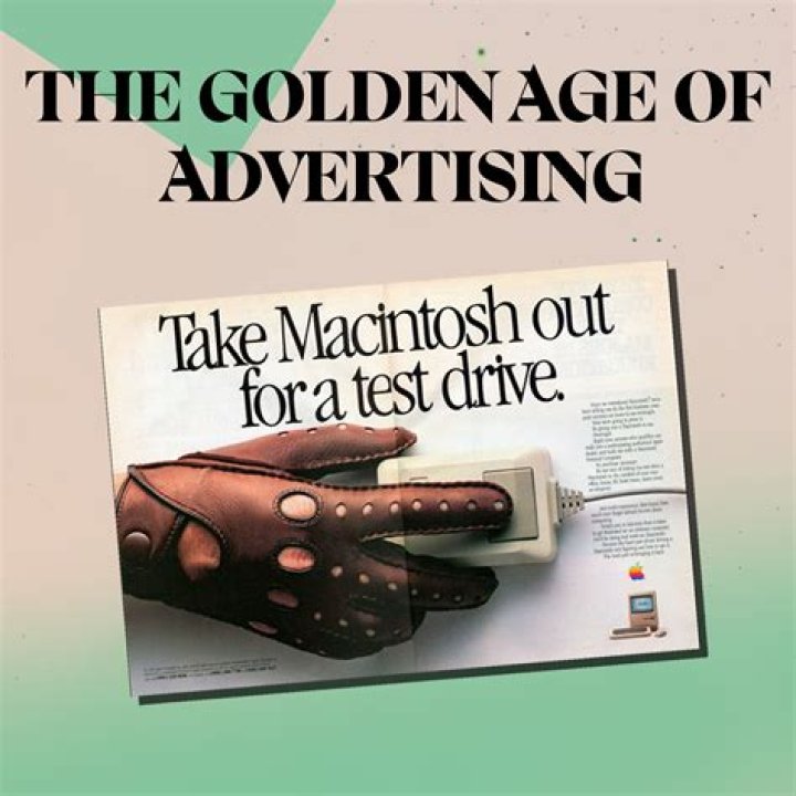When was the first print ad published?