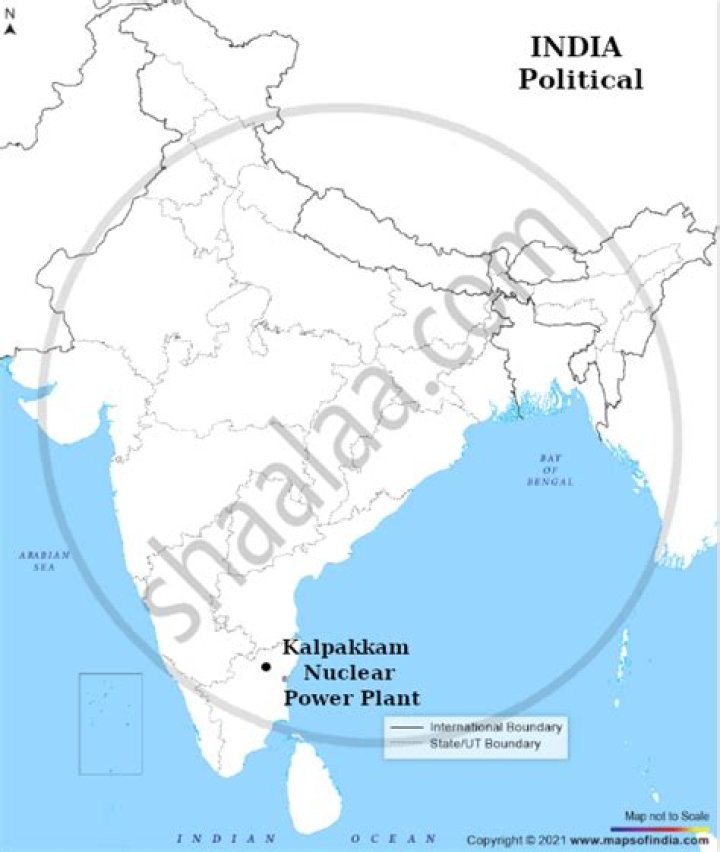 Where is Kalpakkam located in the map?
