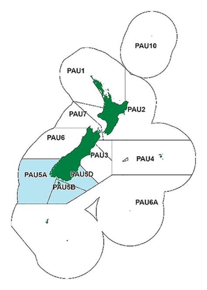Where is paua found?
