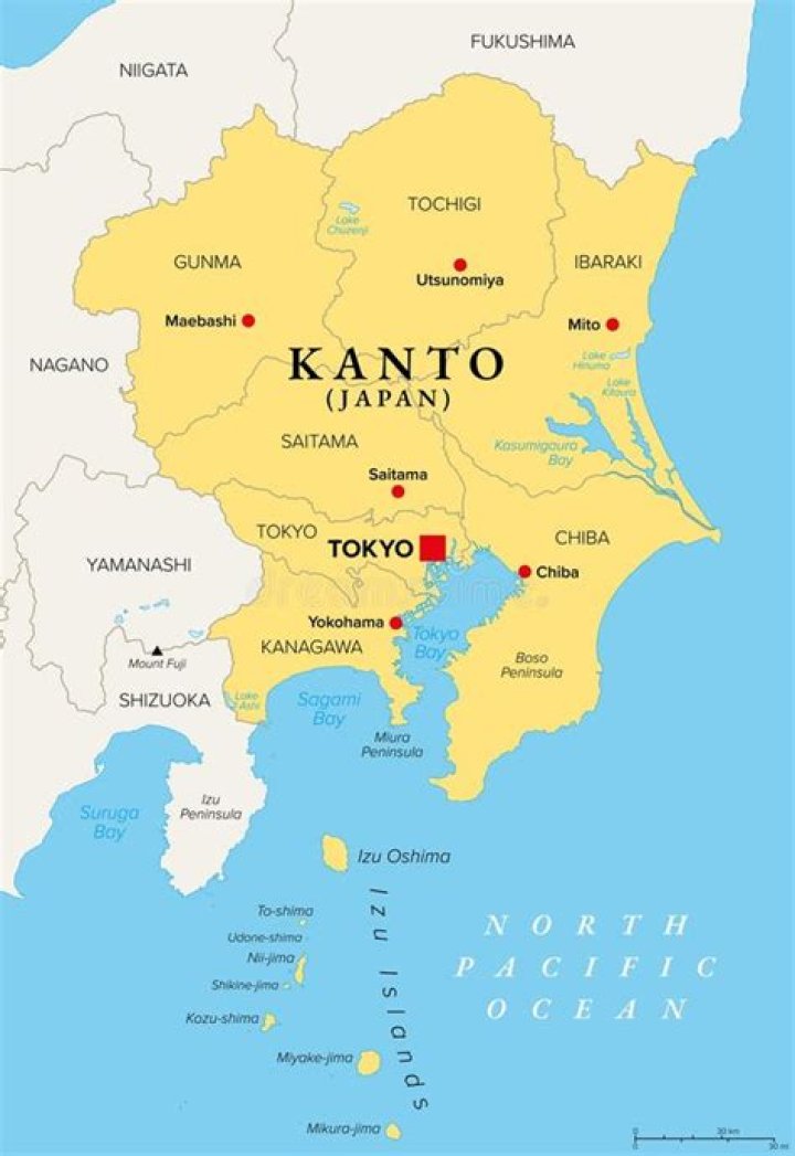 Where is the Kanto region located?