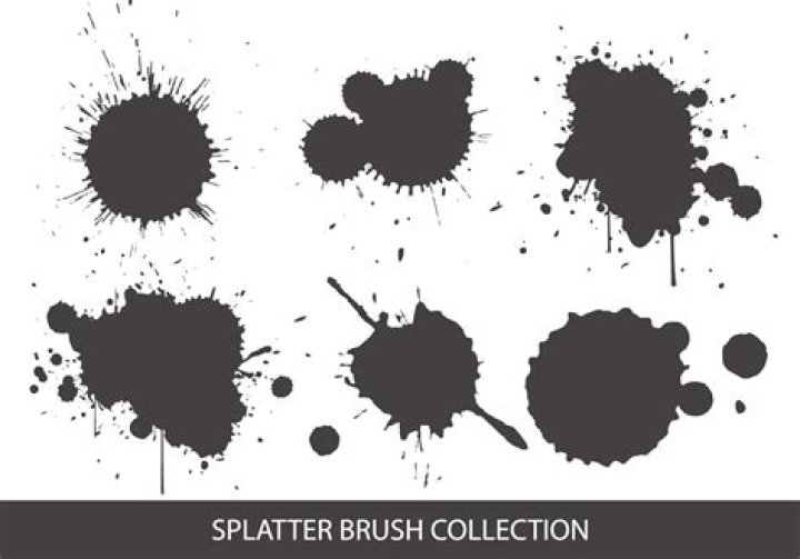 Where is the splatter brush in Photoshop?