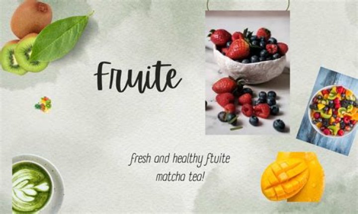 Which fruit goes well with matcha?
