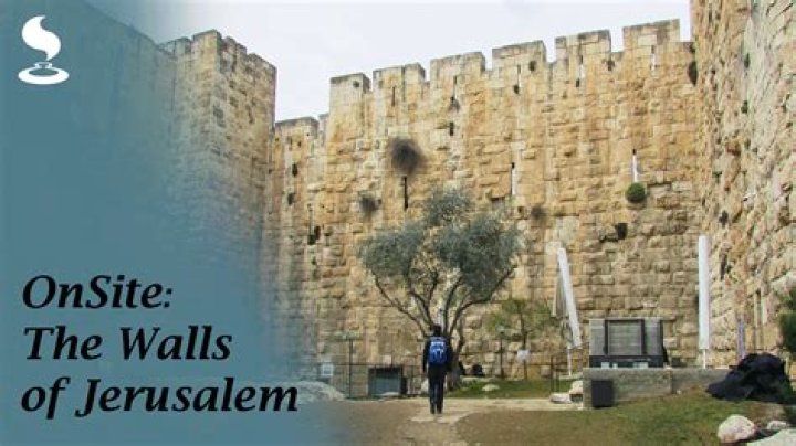 Who built the walls around the Old City of Jerusalem?