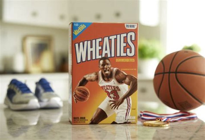 Who has appeared on the Wheaties box the most?
