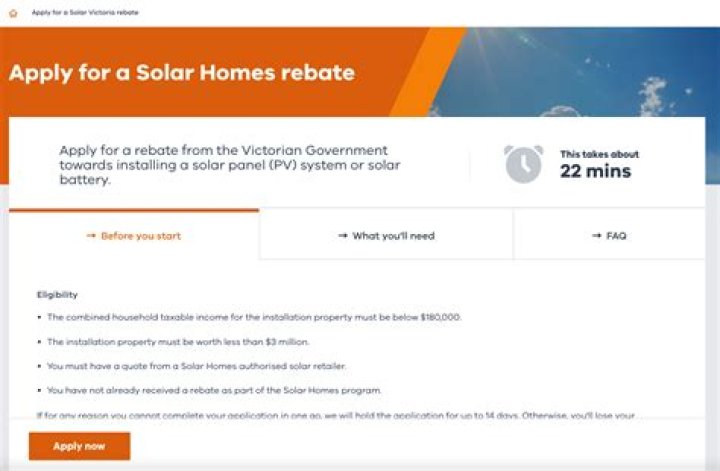 Who is eligible for the solar rebate?