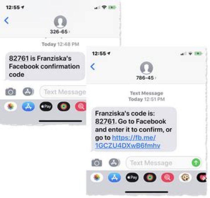 Why am I getting a text with a Facebook confirmation code?