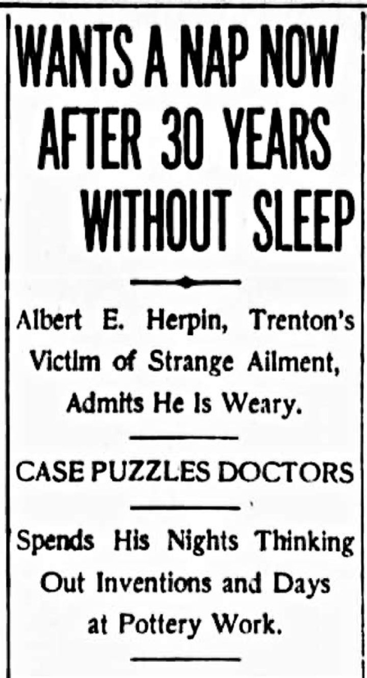 Why did Al Herpin never sleep?
