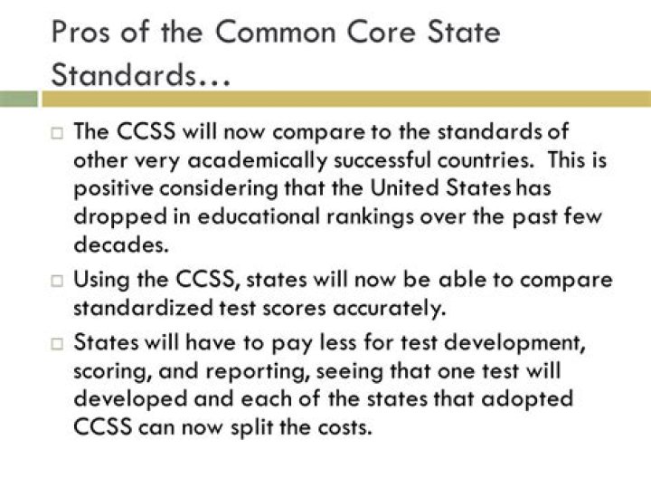 Why did Texas reject common core standards?