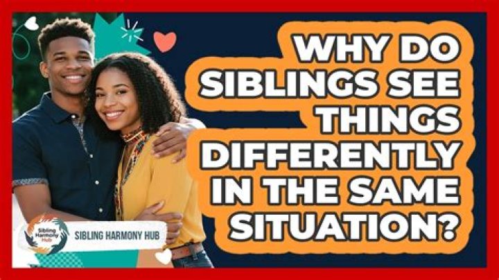 Why do siblings differ differently?