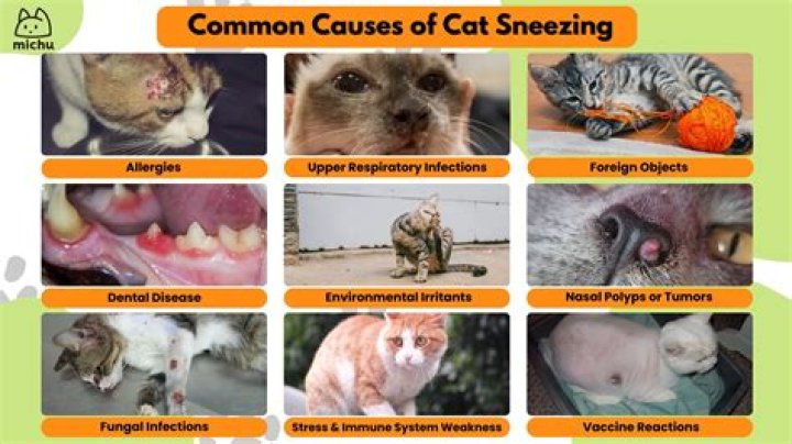 Why does my cat sneeze and fart?