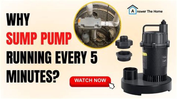 Why is my sump pump continuously running?